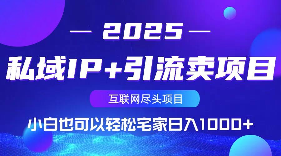 （14151期）私域IP+引流卖项目，小白也可以做到轻松宅家日入1000+,速发云资源网