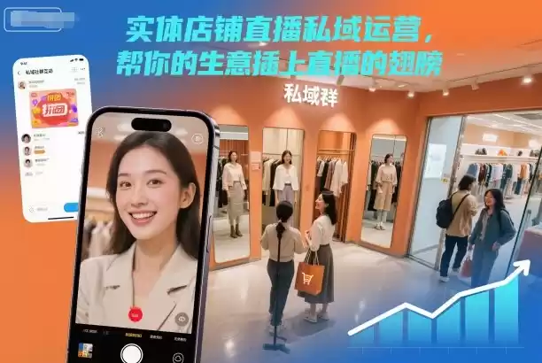 实体店铺直播私域运营，帮你的生意插上直播的翅膀,速发云资源网