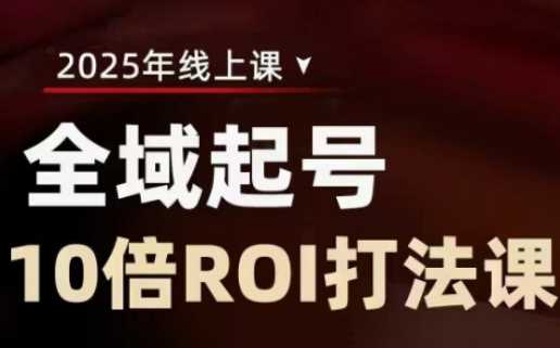 2025全域起号10倍ROI打法课，助你提升直播间的投资回报率,速发云资源网
