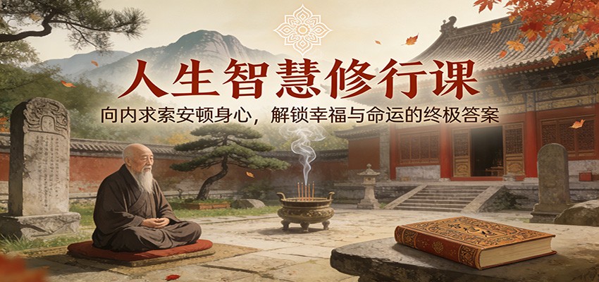 人生智慧修行课：向内求索安顿身心，解锁幸福与命运的终极答案,速发云资源网