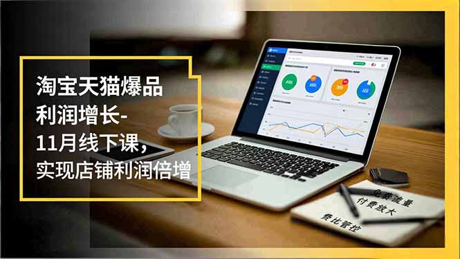 淘宝天猫爆品利润增长-11月线下课，免费流量、付费放大、费比管控，实现店铺利润倍增,速发云资源网