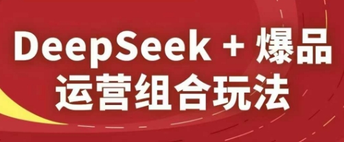 DeepSeek+爆品运营组合玩法，2025淘系精品课,速发云资源网
