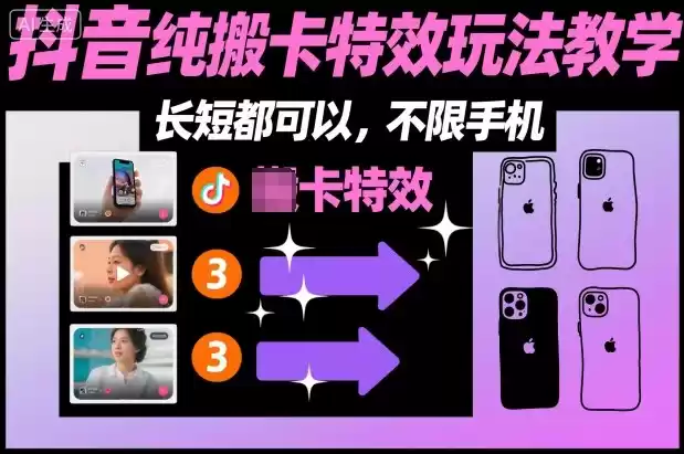 某社群抖音纯搬卡特效玩法教学，长短都可以，不限手机,速发云资源网