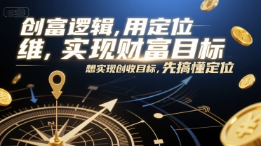 创富逻辑，用定位思维实现财富目标，想实现创收目标，先搞懂定位,速发云资源网
