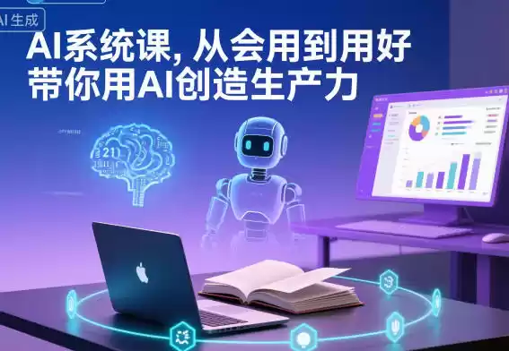 AI系统课，从会用到用好，带你用AI创造生产力,速发云资源网