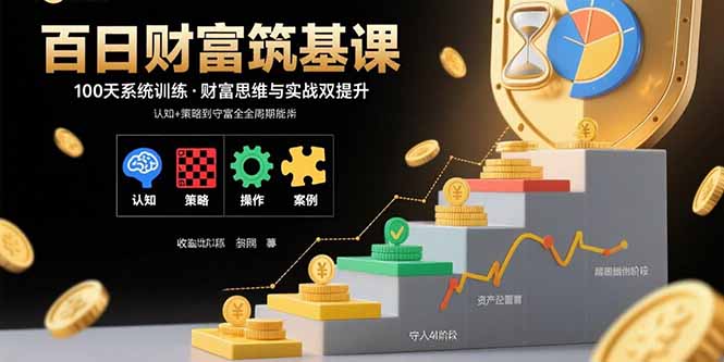 百日财富筑基课：认知+策略+实操+案例拆解 实现从创富到守富全周期能力,速发云资源网