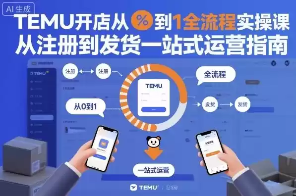 TEMU开店从0到1全流程实操课，从注册到发货一站式运营指南,速发云资源网
