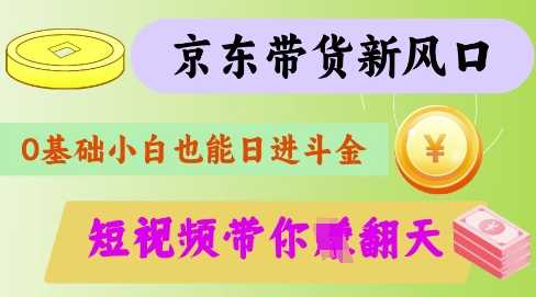最新京东短视频带货代运营秘籍，轻松躺挣【揭秘】,速发云资源网