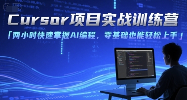 Cursor项目实战训练营，两小时快速掌握AI编程，零基础也能轻松上手,速发云资源网