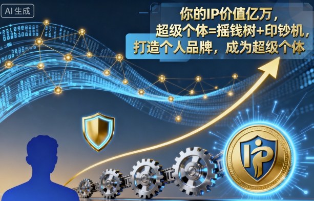 你的IP价值亿万，超级个体=摇钱树+印钞机，打造个人品牌，成为超级个体,速发云资源网