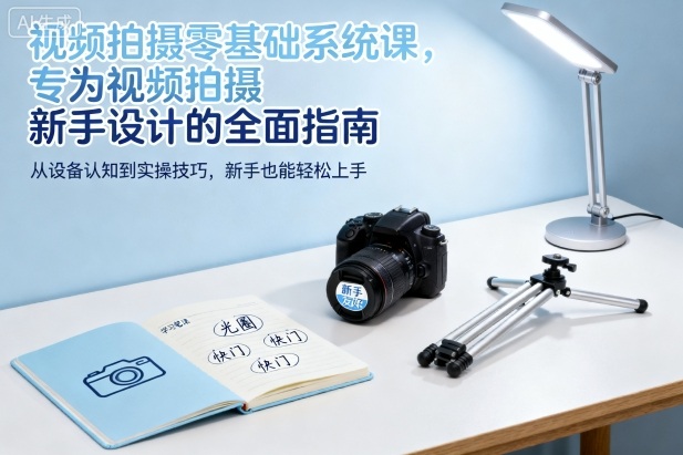 视频拍摄零基础系统课，专为视频拍摄新手设计的全面指南,速发云资源网