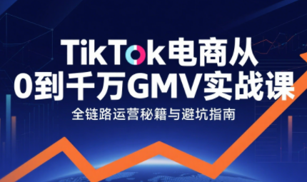 三千老师·TikTok电商从0到千万GMV实战课,速发云资源网