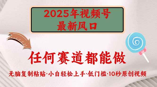 （14453期）2025年视频号新风口，低门槛只需要无脑执行,速发云资源网