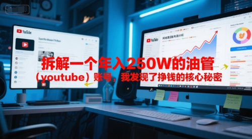 付费文章：拆解一个年入250W的油管(youtube)账号，我发现了挣钱的核心秘密,速发云资源网