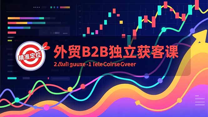 外贸B2B独立获客课，Facebook主页搭建、消息互动广告、精准定位，打造高询盘系统,速发云资源网