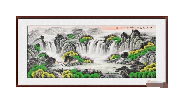办公室挂山水画风水怎样,速发云资源网