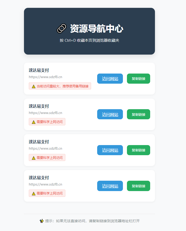 2025年HTML发布页原创源码,速发云资源网