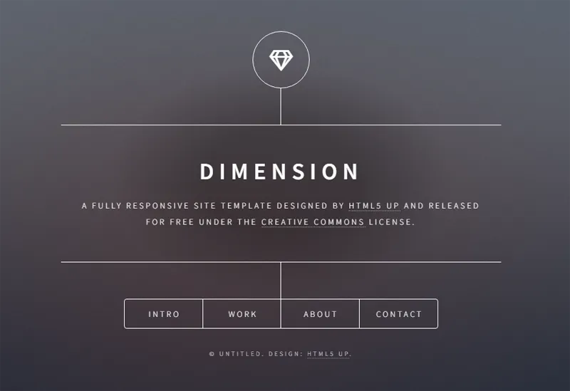 HTML纯静态深灰色英文个人主页网站源码,速发云资源网
