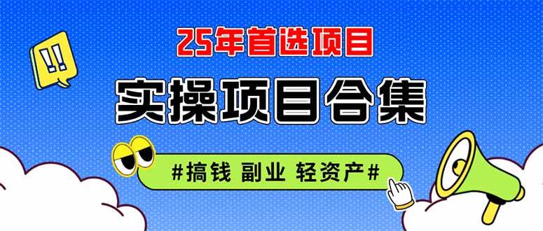 图片[1],（14767期）2025实操项目合集 挂机类型 直播类型 轻资产创业类型 课程分享各项目介…,速发云资源网
