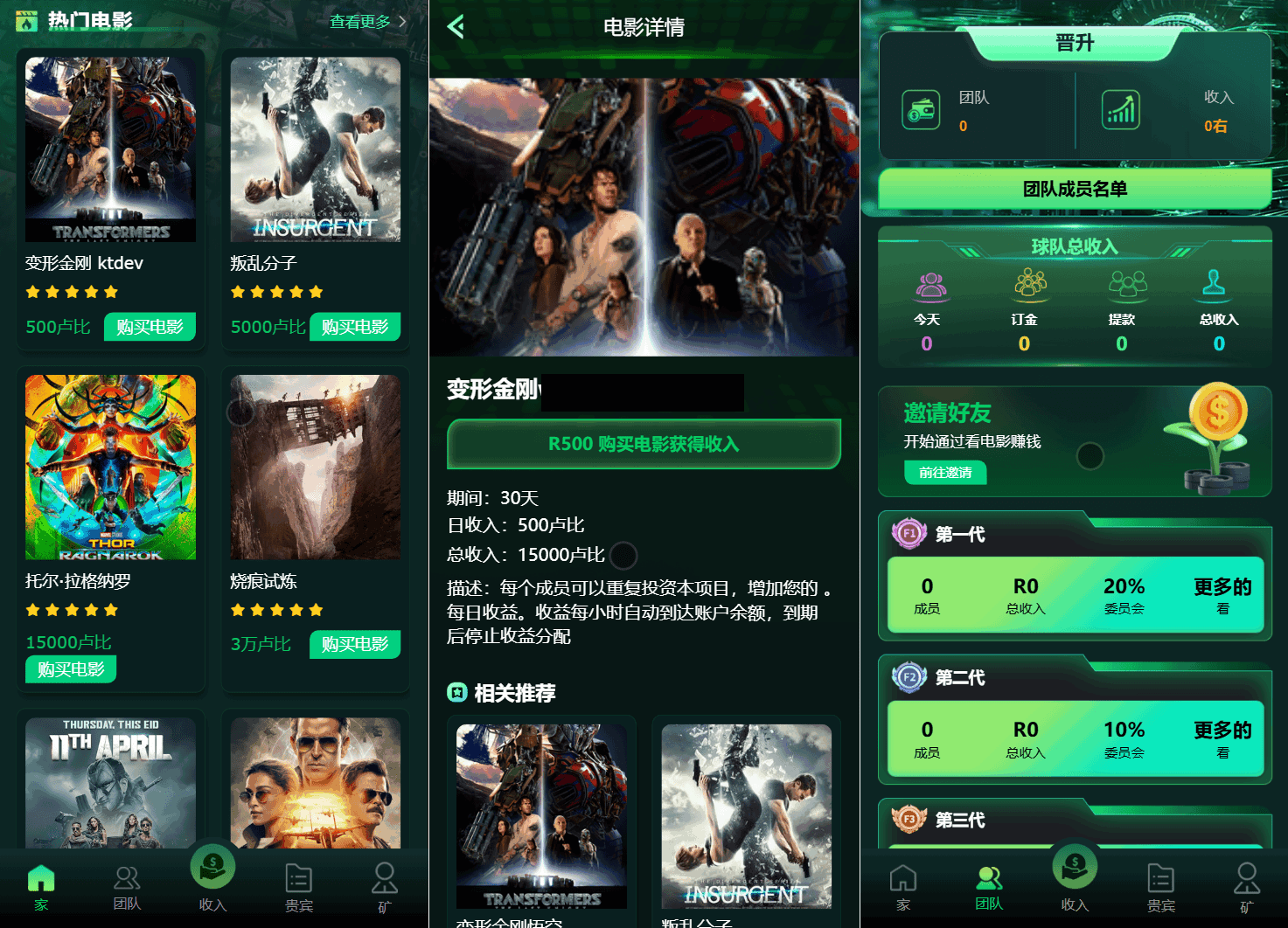 Flickiri Fun海外电影投资理财源码 影视理财类源码,速发云资源网
